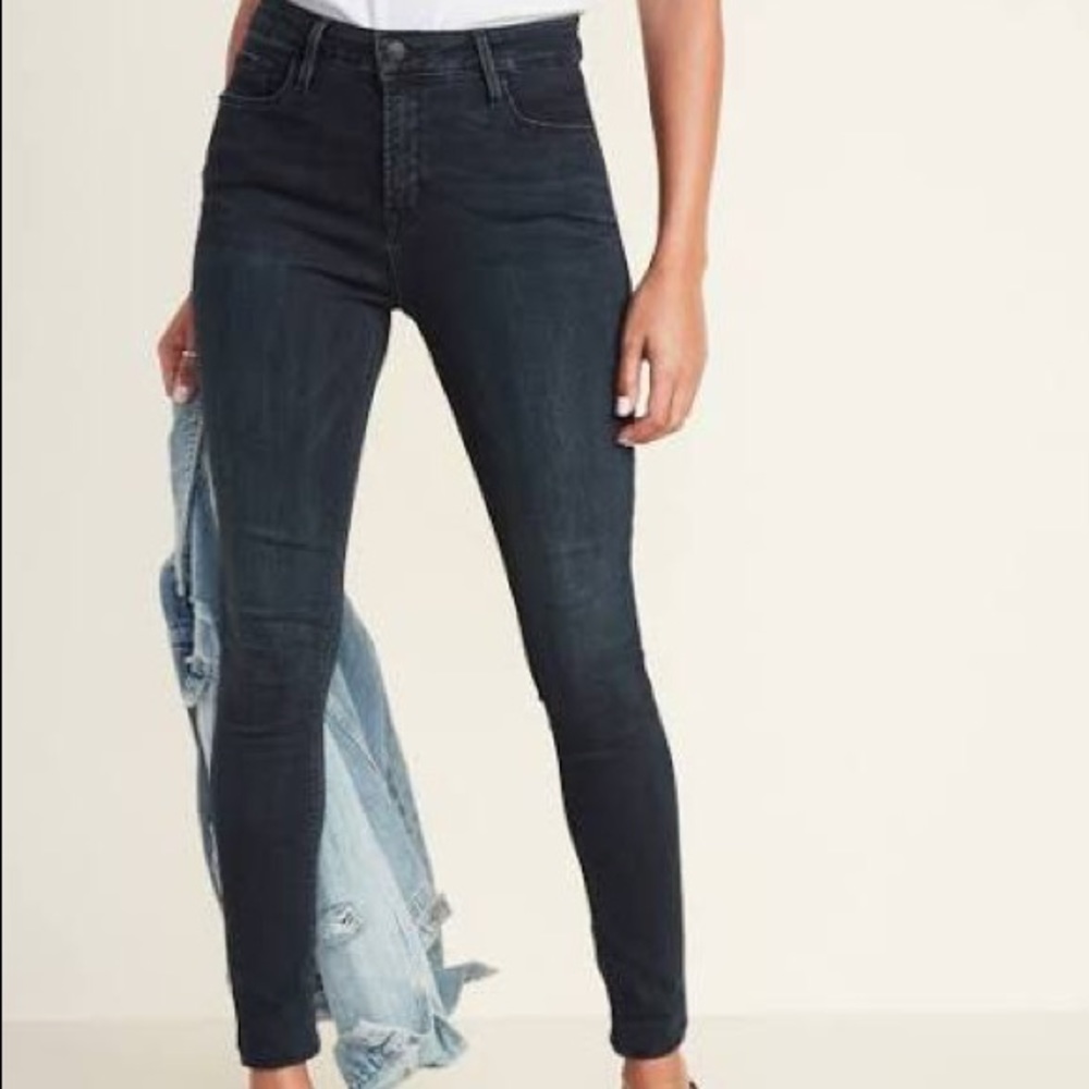 High waisted rockstar super skinny jeans